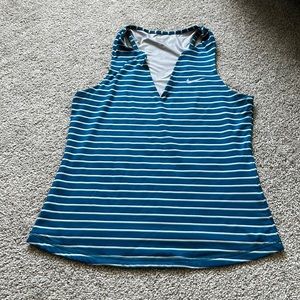 Nike dry fit razorback with v-neck